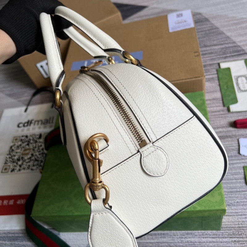 Gucci x Adidas Mini Duffle Bag White 12.4in/32cm GG 702397 U3ZCT 8727
