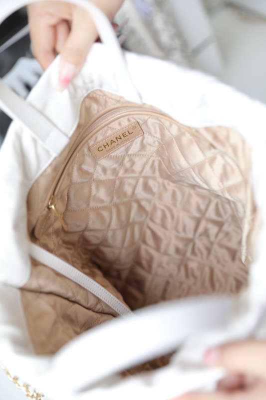 Chanel Large CHANEL 22 Backpack White For Women, Women’s Bags 19.9in/51cm AS3313 B08037 10601