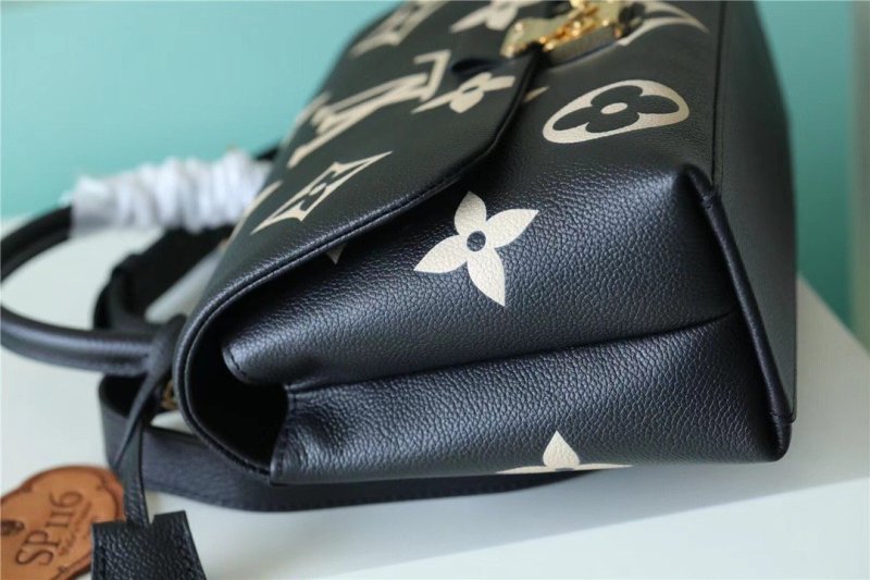 Louis Vuitton Madeleine MM Monogram Empreinte Black / Beige For Women, Women’s Handbags, Shoulder and Crossbody Bags 11.8in/30cm LV