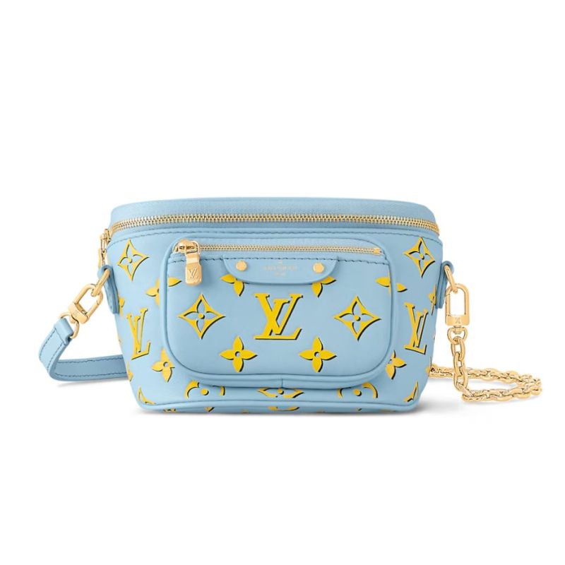 Louis Vuitton Mini Bumbag Blue Bag For Women 6.6 Inches/ 17 Cm M83694