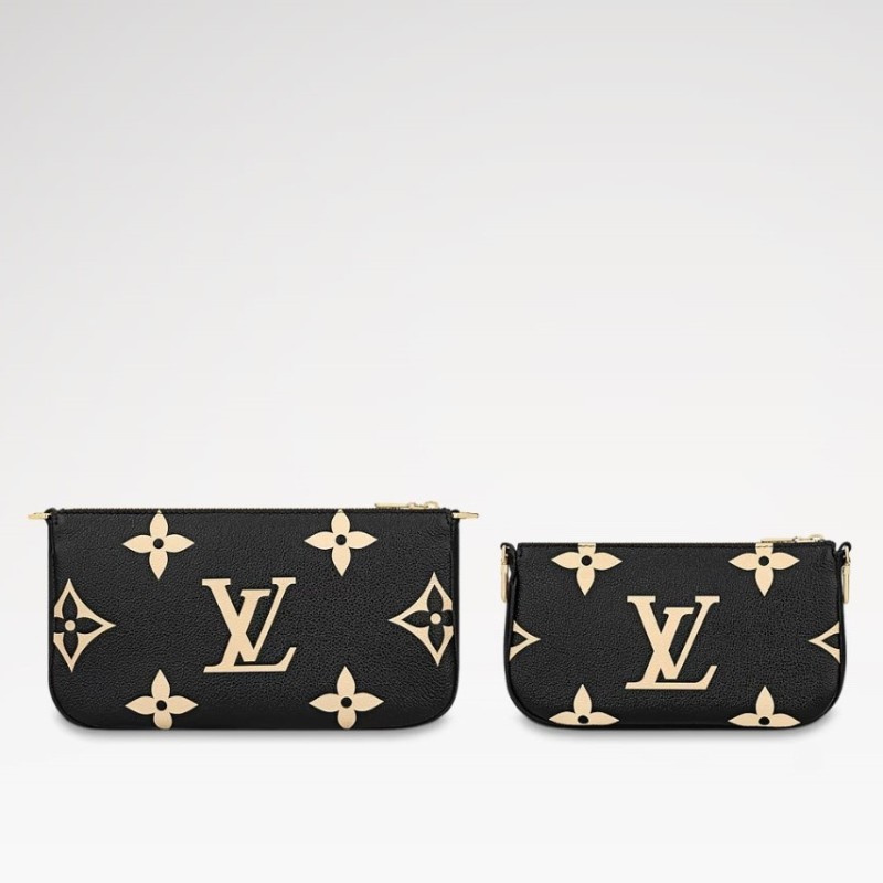 [True-to-ORIGINAL] Louis Vuitton Multi Pochette Accessoires Black For Women 9.8in/25cm M45777