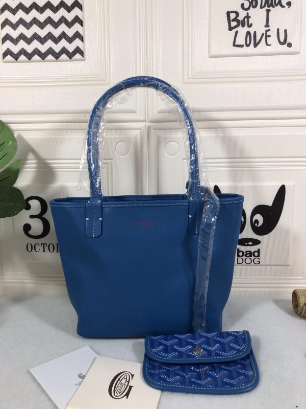 Goyard Anjou PM Bag Blue For Women‎ 7.9in/20cm