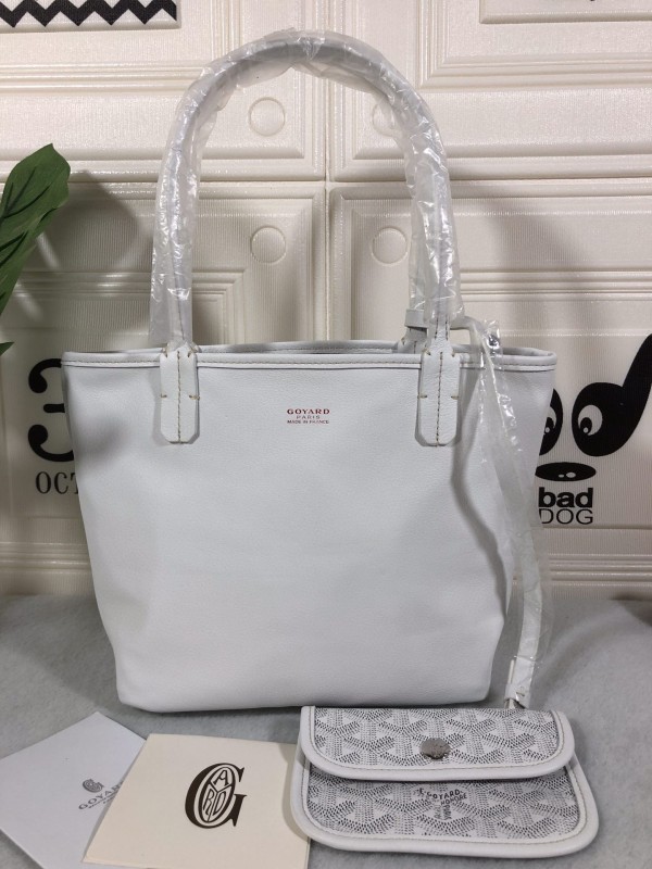 Goyard Anjou PM Bag White/Green/Blue For Women‎ 7.9in/20cm