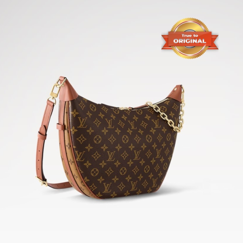[True-to-ORIGINAL] Louis Vuitton Loop Hobo Monogram Canvas Brown For Women 38cm/15in M46311