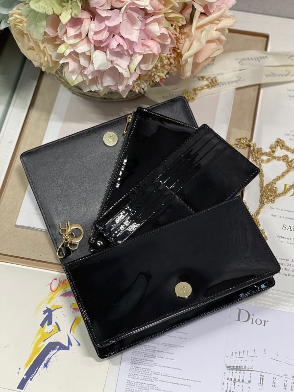 Christian Dior Lady Dior Pouch Black, For Women, Women’s Handbags 8.5in/21.5cm CD S0204OVRB_M900