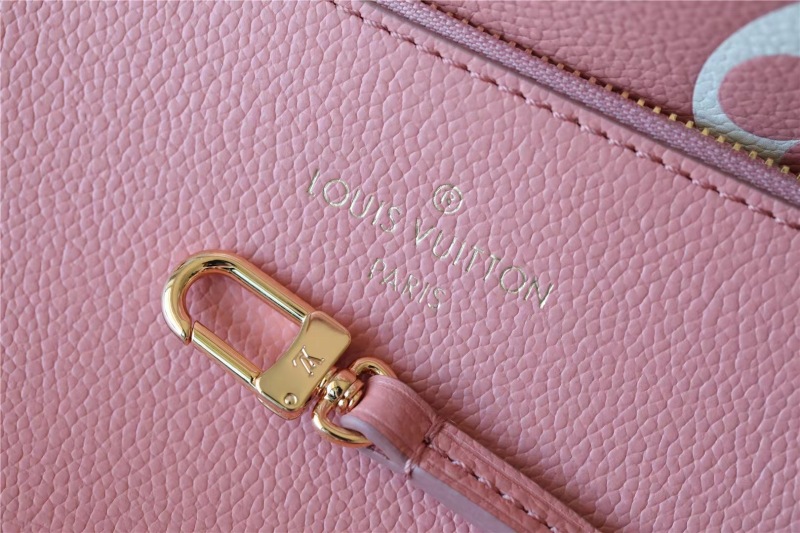Louis Vuitton Neverfull MM Monogram Empreinte Pink For Women 12.2in/31cm M46329