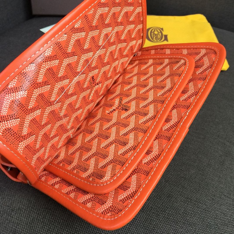 Goyard Plumet Pocket Wallet Orange For Women‎ 8.1in/20.5cm