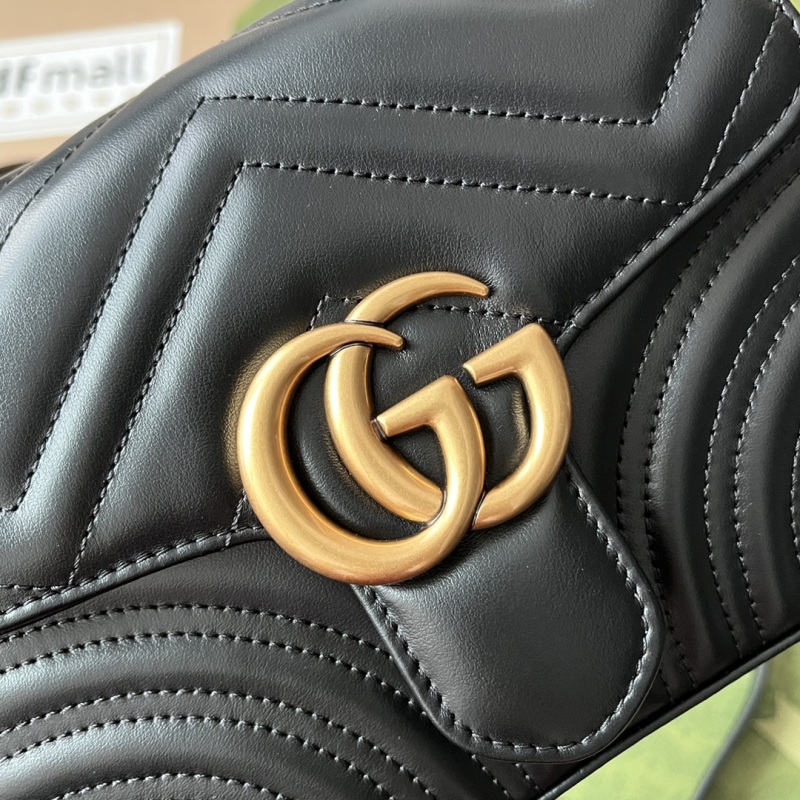 Gucci GG Marmont Mini Top Handle Bag Black For Women, Women’s Bags 8.3in/21cm GG ‎547260 DTDIT 1000