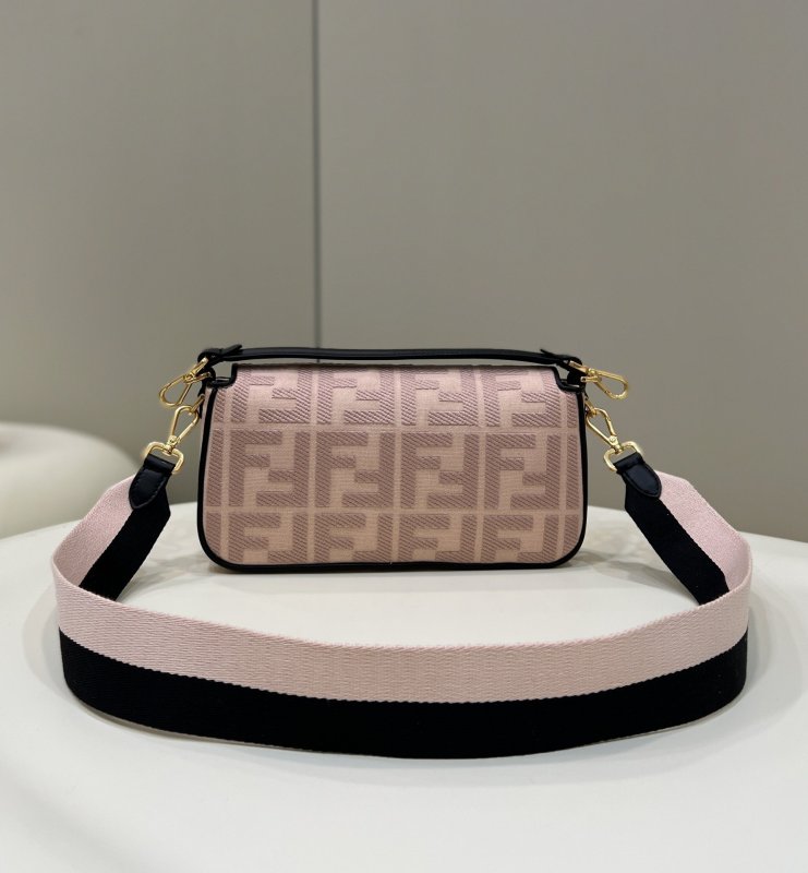 Fendi Baguette Light Pink For Women, Women’ Handbags, Shoulder And Crossbody Bags 10.6in/27cm FF 8BR600