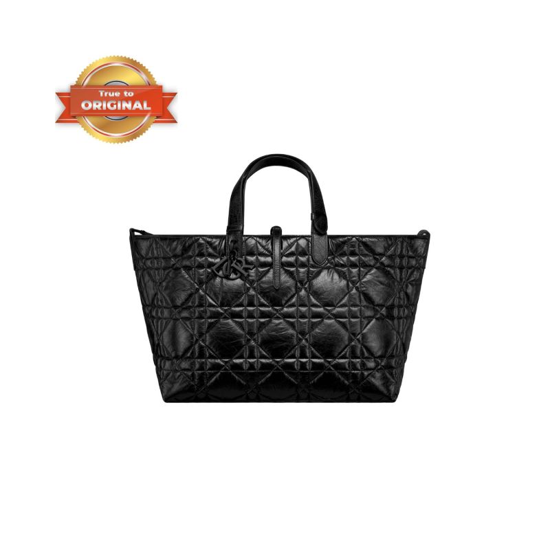 [True-to-ORIGINAL] Christian Dior Large Dior Toujours Bag Black For Women M2820SNIO_M900 – 37 Cm/ 14.5 Inches