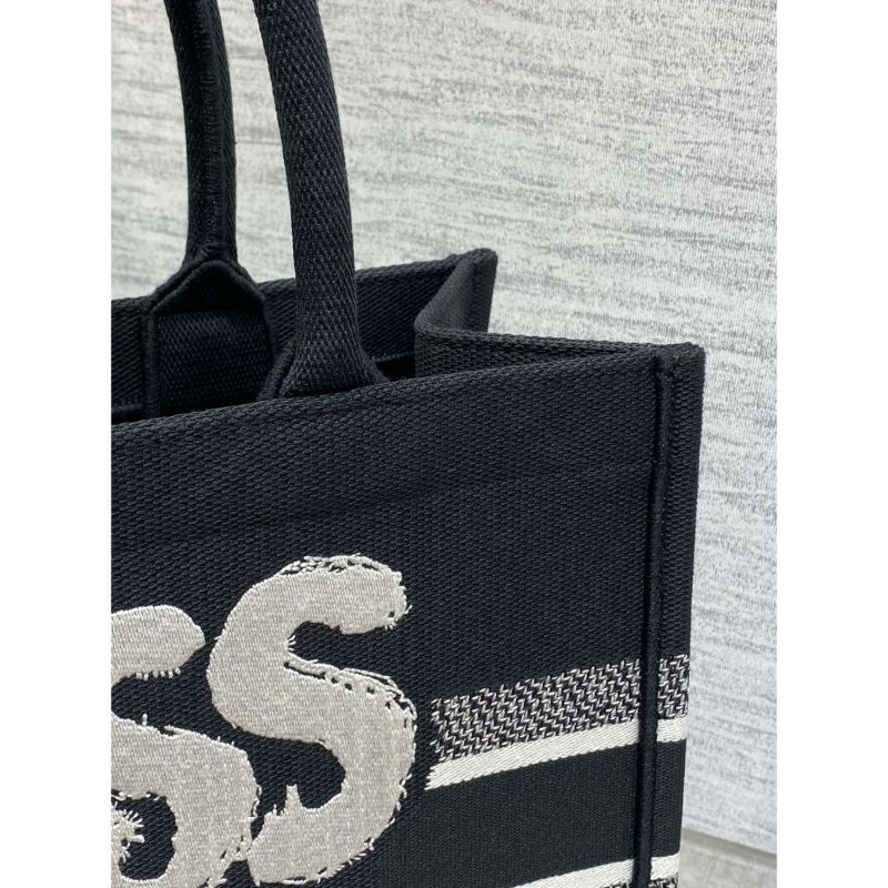 Dior Large Book Tote Bag Black And White For Women 42cm/16.5in – M1286ZEZD_M993