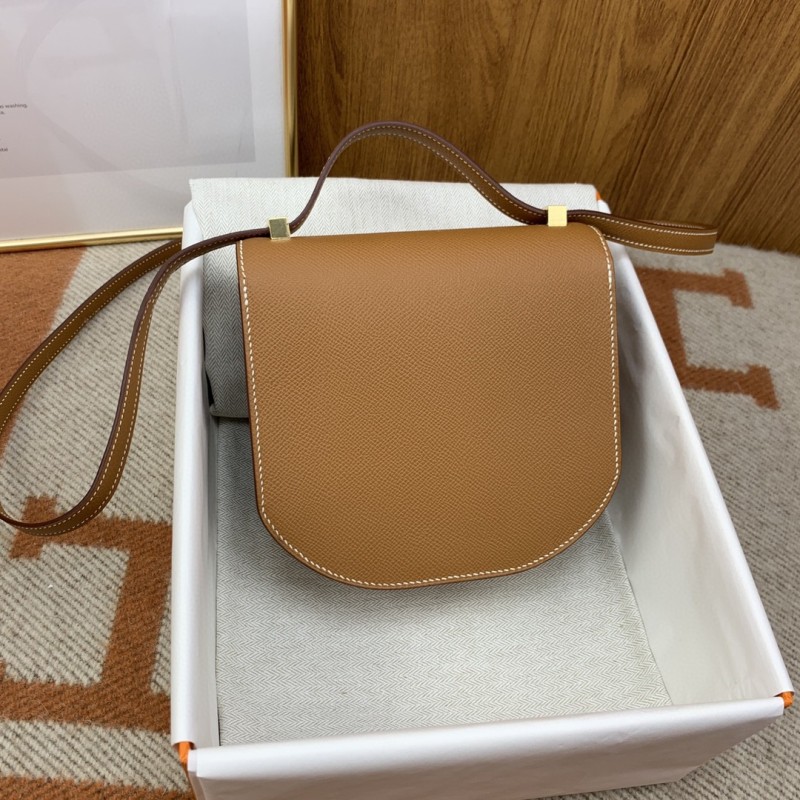 Hermes Mosaique 17 Brown, Gold Toned Hardware Bag For Women, Women’s Handbags, Shoulder Bags 6.7in/17cm