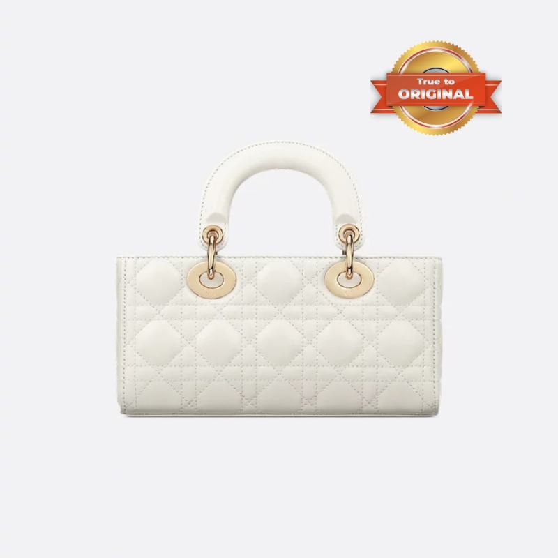 [True-to-ORIGINAL] Christian Dior Small Lady D-Joy Bag Latte For Women 22cm/8.7in M0613ONGE_M030