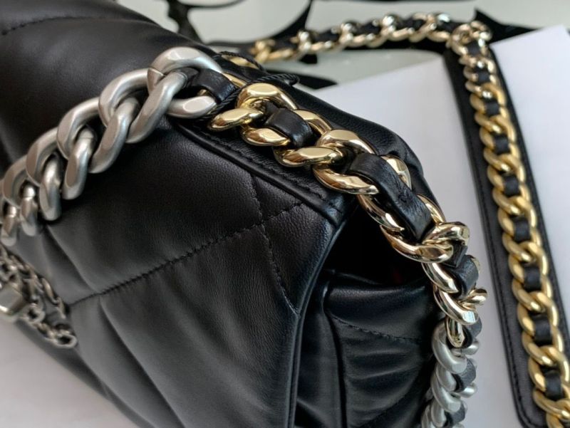 Chanel Classic Flap Bag Black For Women 10.2in/26cm