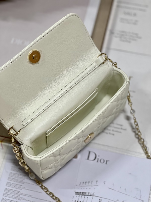 Dior Mini Miss Dior Bag White/ Black/ Blue/ Light Purple For Women 7 in/18.cm