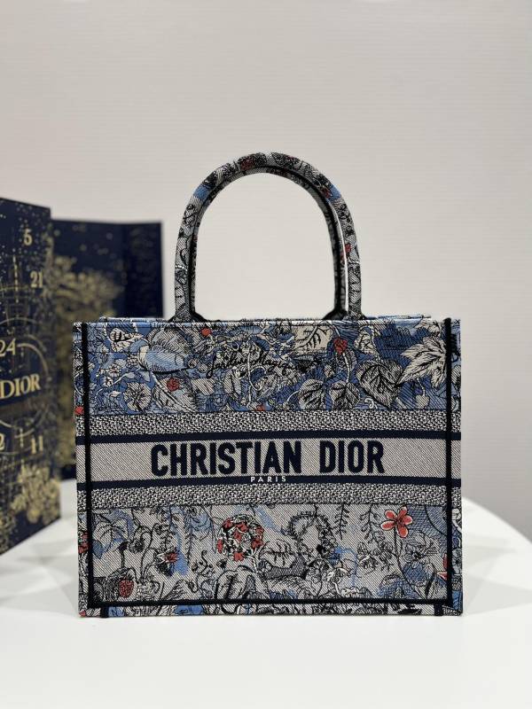 Dior Medium Dior Book Tote Denim Multicolor For Women 14in/36 cm M1296ZRZI_M49E