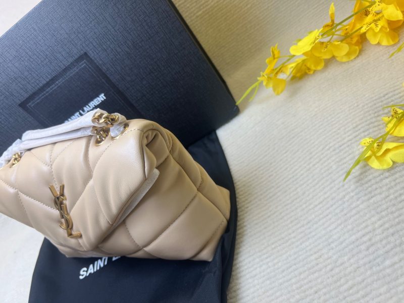 [True-to-ORIGINAL] Saint Laurent Toy Puffer Dark Beige For Women 23cm/9cm – 7593371EL072721