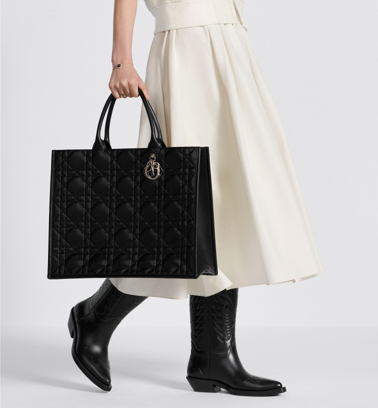 Christian Dior Large Dior Book Tote Bag Black For Women M1323OWHP_M900 – 41.5 Cm/ 16.5 Inches