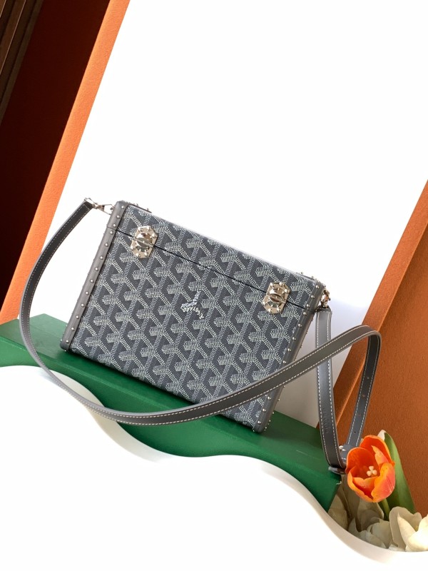 Goyard Cassette Trunk Bag Grey For Women‎ 5.9in/15cm CASSETPMLTY51CL51P