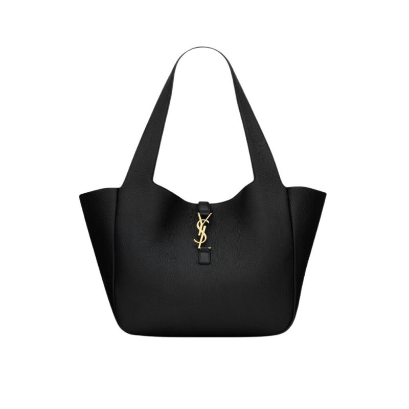 Saint Laurent Bea In Grained Leather Black Bag For Women 763435AACTP1000 – 19.7 Inches / 50 Cm