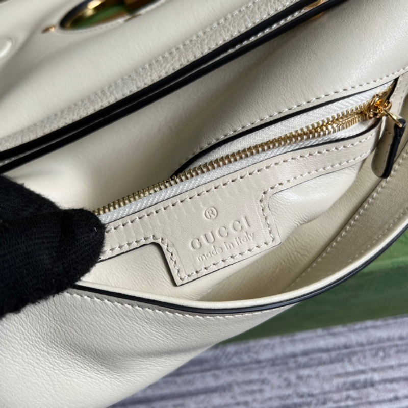 Gucci Blondie Shoulder Bag White For Women, Women’s Bags 11in/28cm GG 699268 UXX0G 9022