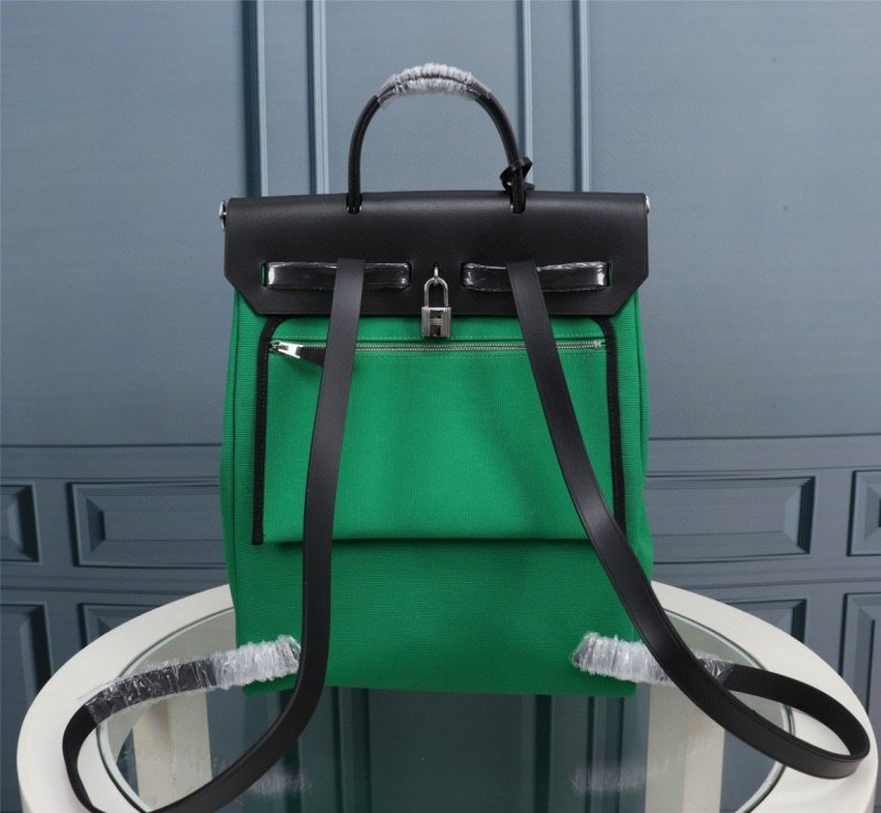 Hermes Buckle Lock Shape Striped Green, Silver Toned Hardware Bag For Women, Women’s Handbags, Shoulder Bags 10.8in/30cm