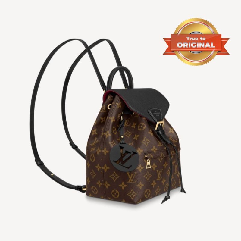 [True-to-ORIGINAL] Louis Vuitton Montsouris BB Backpack Black For Women 13IN/ 33cm M45515