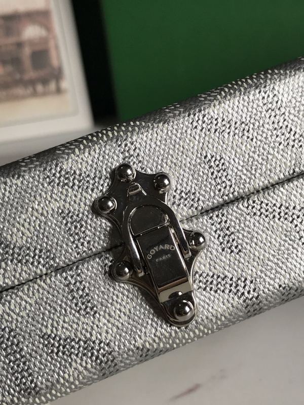Goyard Minaudière Trunk Bag Grey For Women‎ 4.5in/11.5cm