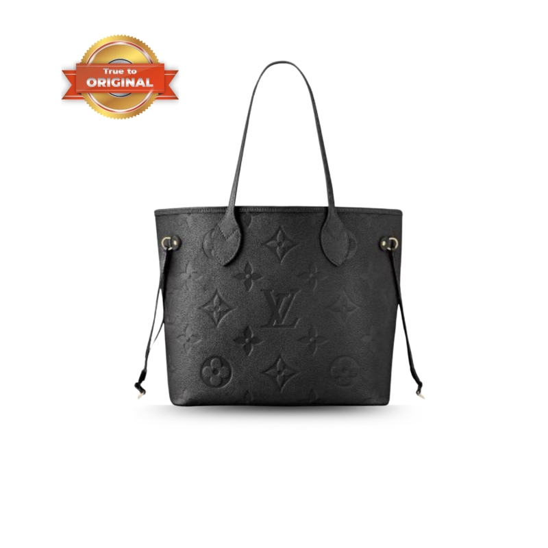 [True-to-ORIGINAL] Louis Vuitton Neverfull MM Tote Bag Black For Women 12.2in/31cm M45685