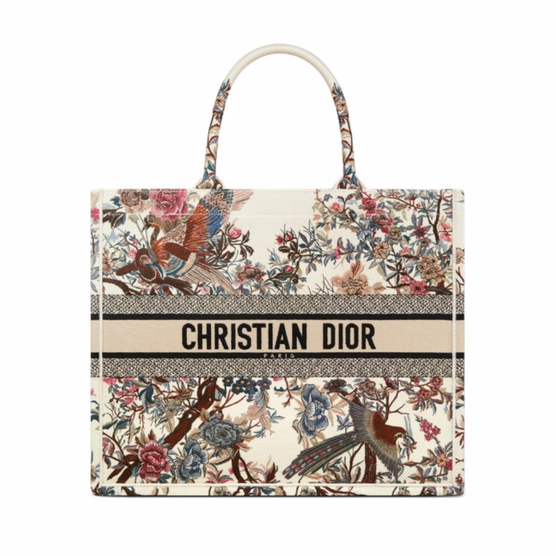Christian Dior Large Dior Book Tote Latte Multicolor Bag For Women M1286ZRWD_M941- 16.5 Inches/ 42 Cm