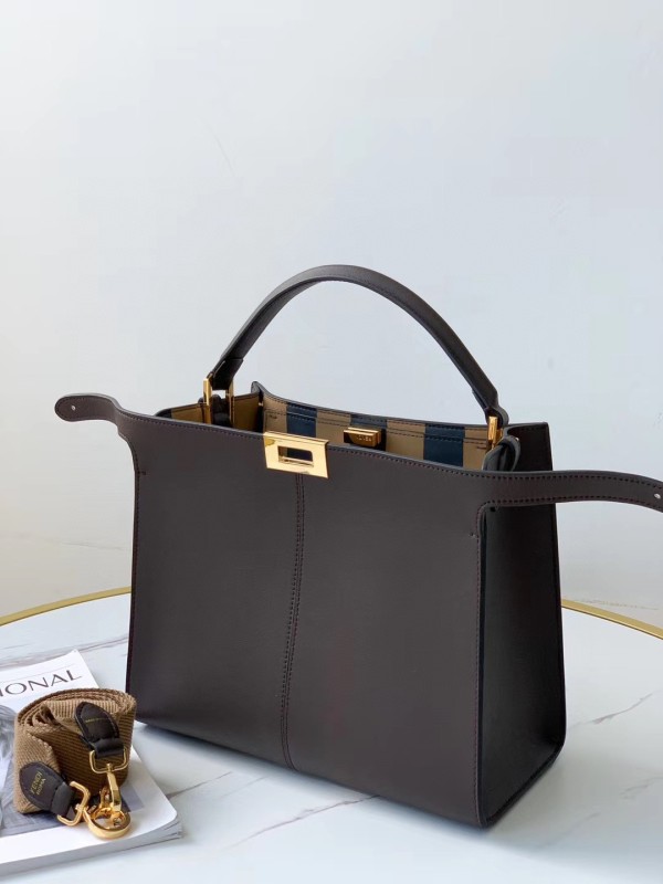 Fendi Peekaboo X-Lite Tote Medium Purple Bag For Woman 30cm/12in