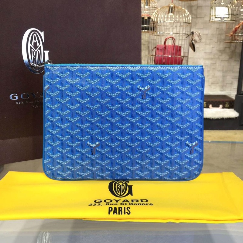 Goyard Senat MM Pocket Green/Blue/Black For Women‎ 11.8in/30cm SENAT2MMLTY09CL09P