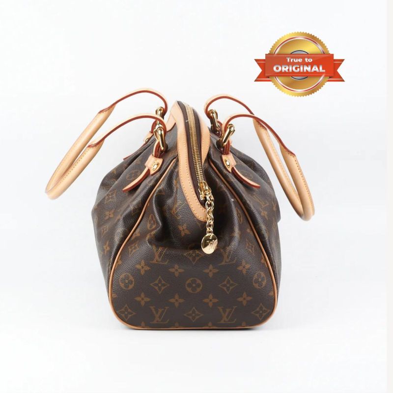 [True-to-ORIGINAL] Louis Vuitton Tivoli PM Bag Monogram Canvas Brown 14.2in/36cm For Women LV M40143