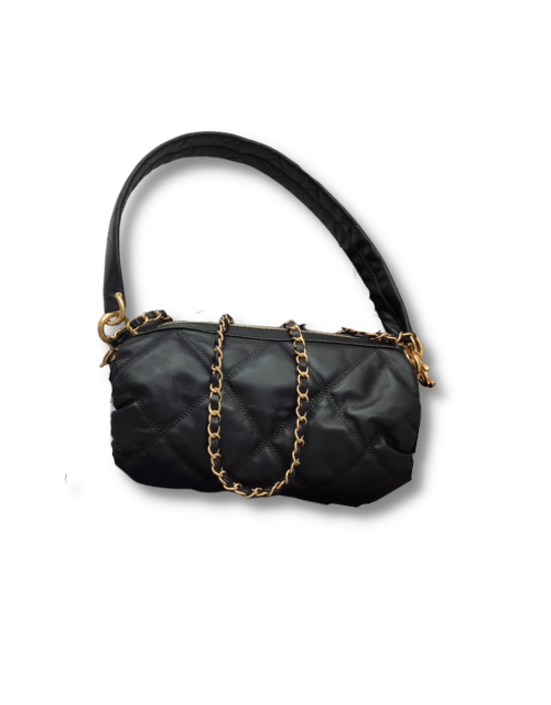 Chanel Small Bowling Bag Black For Women 9.8in/25cm AS3427