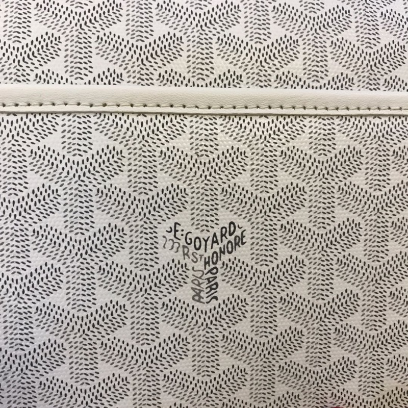Goyard Jouvence GM Toiletry Bag White/Brown For Women‎ 11.6in/29.5cm JOUVENGMLTY01CL03P