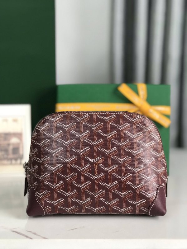 Goyard Vendôme Cosmetic Pouch Bag Burgundy For Women‎ 5.3in/13.5cm VENDOTPMLTY33CL33P