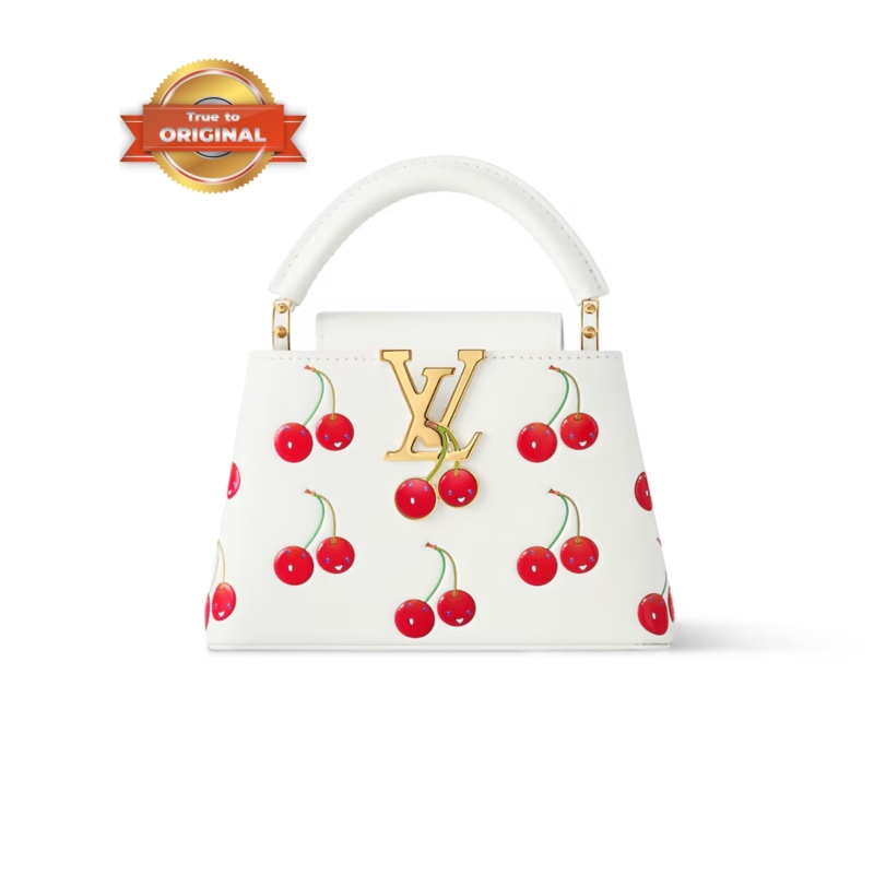 [True-to-ORIGINAL] Louis Vuitton LV x TM Capucines Mini White For Women 8.3in/21cm M13251