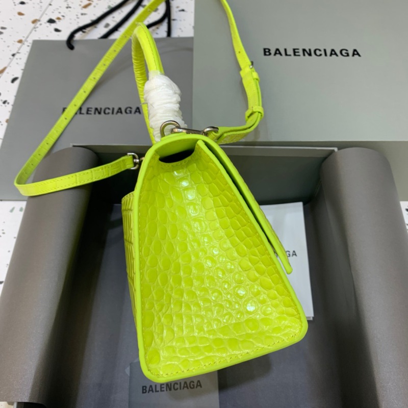Balenciaga Hourglass Small Handbag In Light Green, For Women, Women’s Bags 9in/23cm