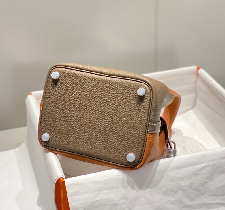 Hermes Picotin Lock 18 Bag Grey/Brown For Women 7.1in/18cm