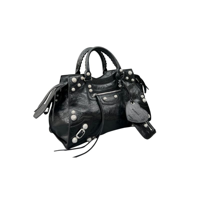 Balenciaga Neo Cagole City Handbag Black For Women‎ 15.3in/38.9cm