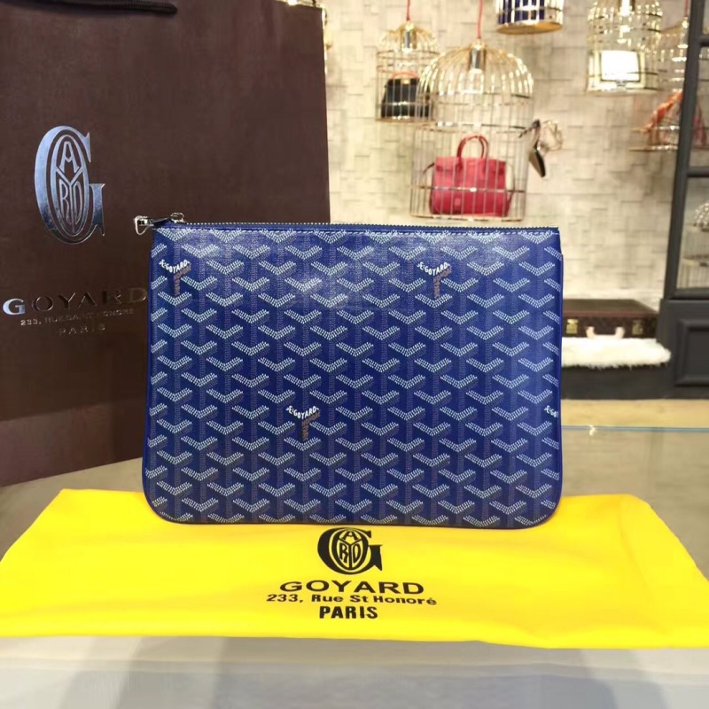 Goyard Senat MM Pocket Grey/Dark Blue/Burgundy For Women‎ 11.8in/30cm SENAT2MMLTY09CL09P