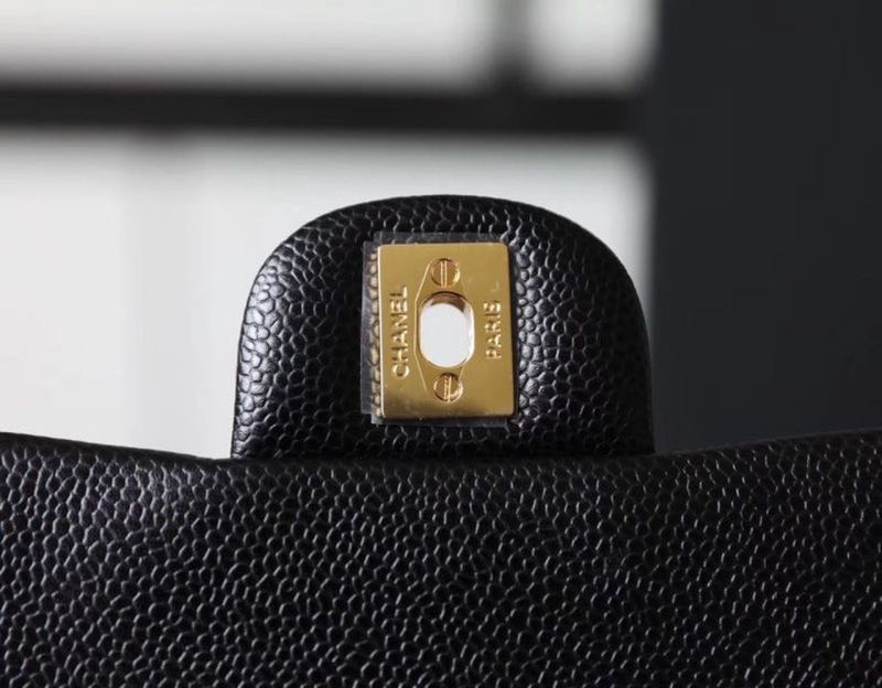 Chanel Classic Mini Flap Bag Gold Toned Hardware Black For Women 6.7in/17cm