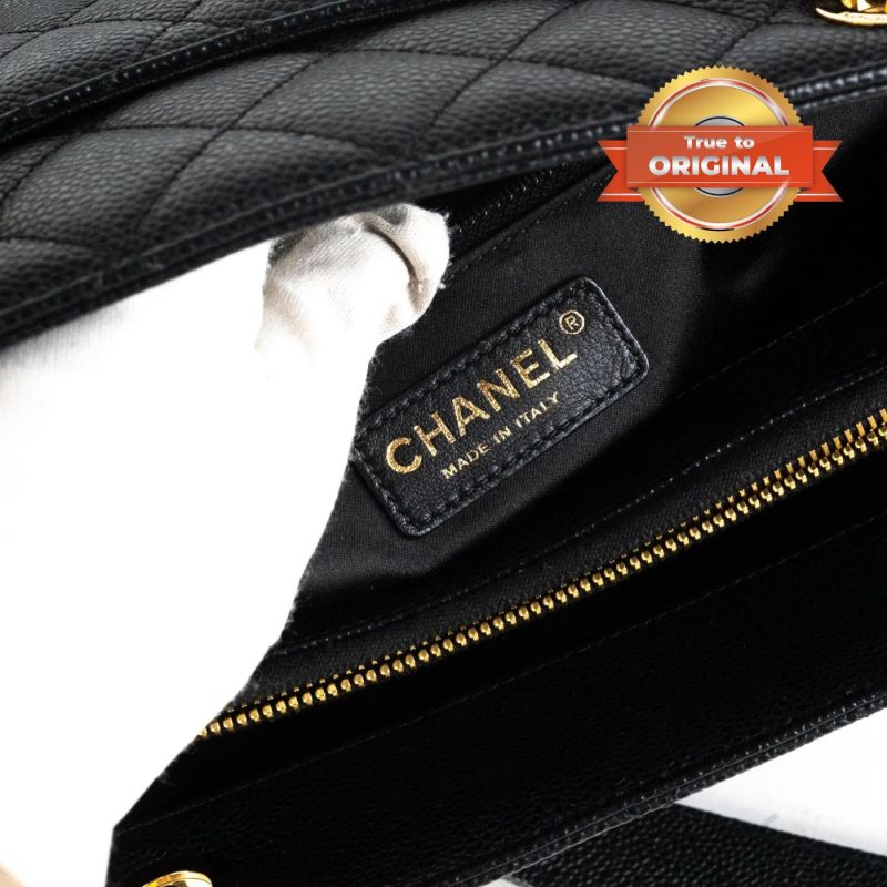 [True-to-ORIGINAL] Chanel Classic Tote Bag Black For Women 13.3in/34cm