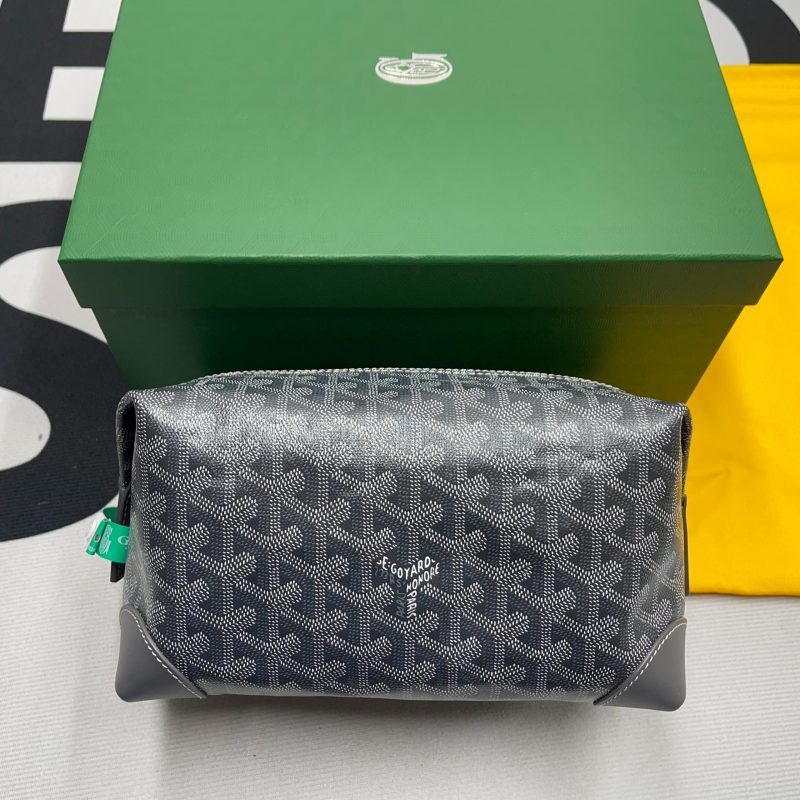 Goyard Bowling 25 Toiletry Bag Navy Blue/Black/Brown For Women‎ 9.4in/24cm BOWLIN025TY01CL03P