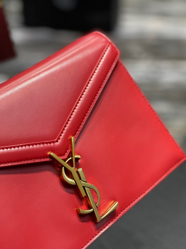 Saint Laurent Cassandra Medium Chain Bag Black/White/Red/Green/Burgundy For Women‎ 8.6in/22cm