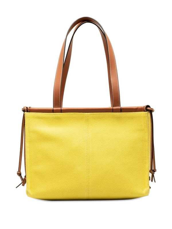 Loewe Paula’s Ibiza Cushion Tote Bag Yellow For Women 13.4 Inches/ 34 Cm 1RG0F7BJVYGAM1GR