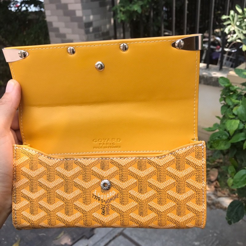 Goyard Monte-Carlo Mini Case Yellow/Navy Blue/Dark Grey For Women‎ 7.5in/19cm MONTE2MINTY50CL50P
