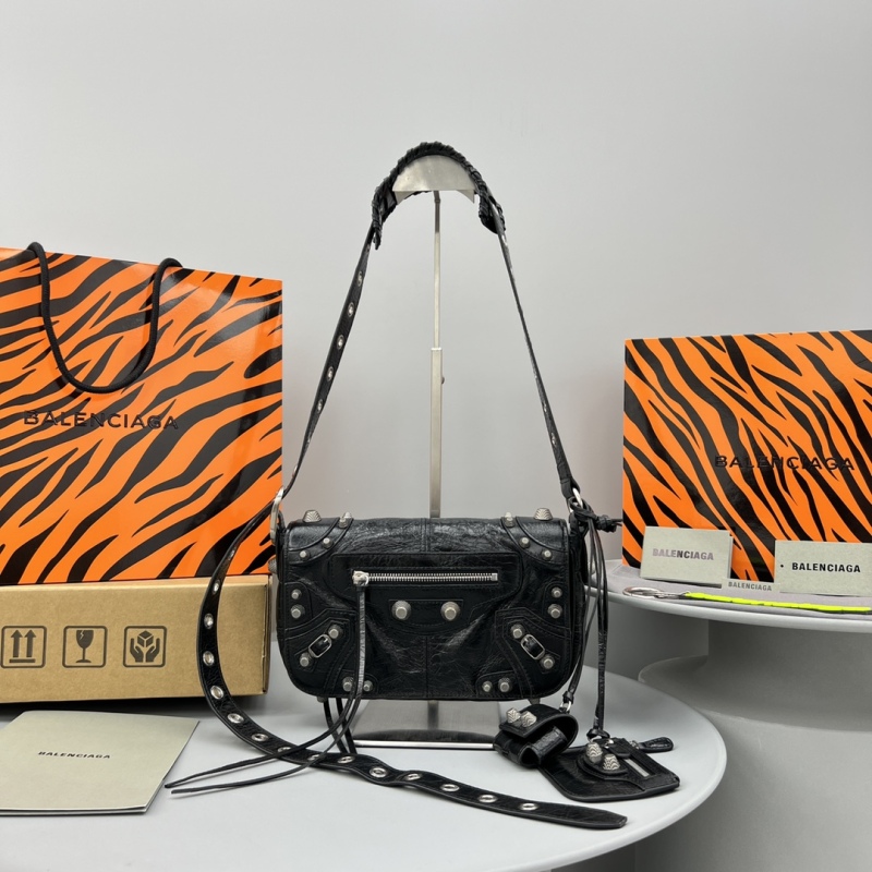Balenciaga Le Cagole XS Flap Bag Black For Women‎ 9.4in/24cm