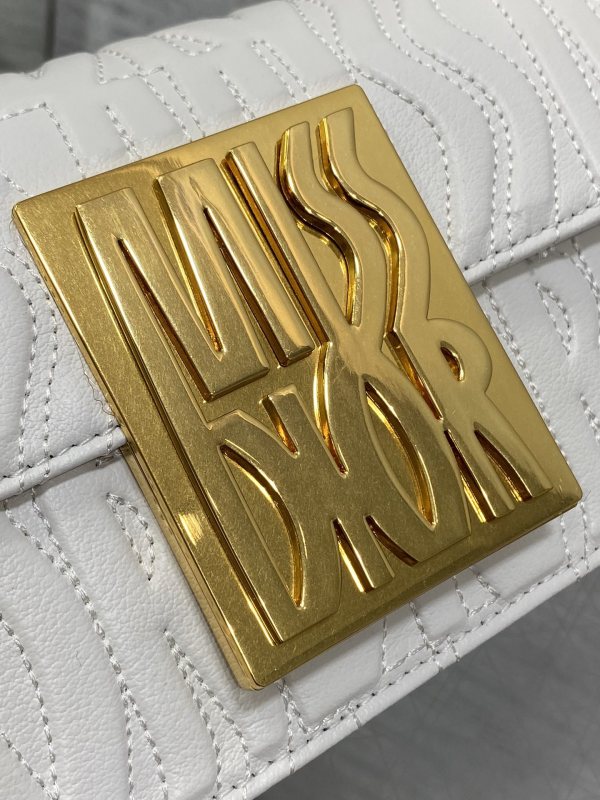 Miss Dior Flap Bag Latte For Women 22cm/8.5in – M2610UBOS_M030