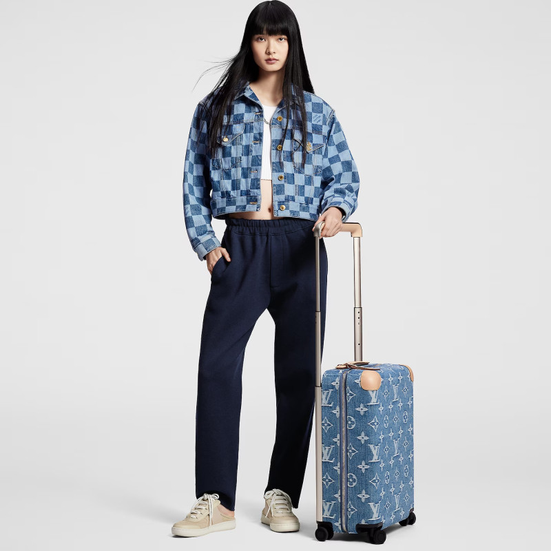 Louis Vuitton Horizon 55 Suitcase Bag Blue 21.7in/55cm M24314